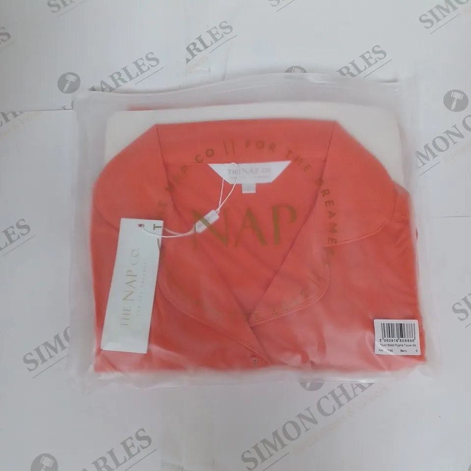 THE NAP CO RAYON STRETCH PYJAMA TROUSER SET IN BERRY SIZE S