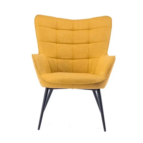 BOXED VERA ACCENT CHAIR IN LINEN YELLOW (1 BOX)