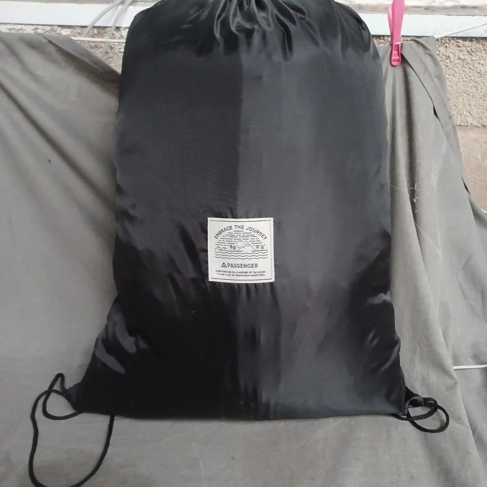 PASSENGER - ESCAPISM SHERPA LINED CLOTHING BLACK CHANGING ROBE - PADDED, ZIP FRONT, ONE SIZE