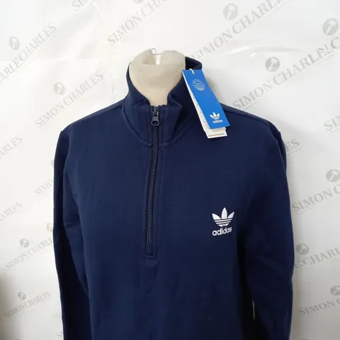 ADIDAS ORIGINAL 1/4 ZIPPED TOP SIZE 14-15 YEARS