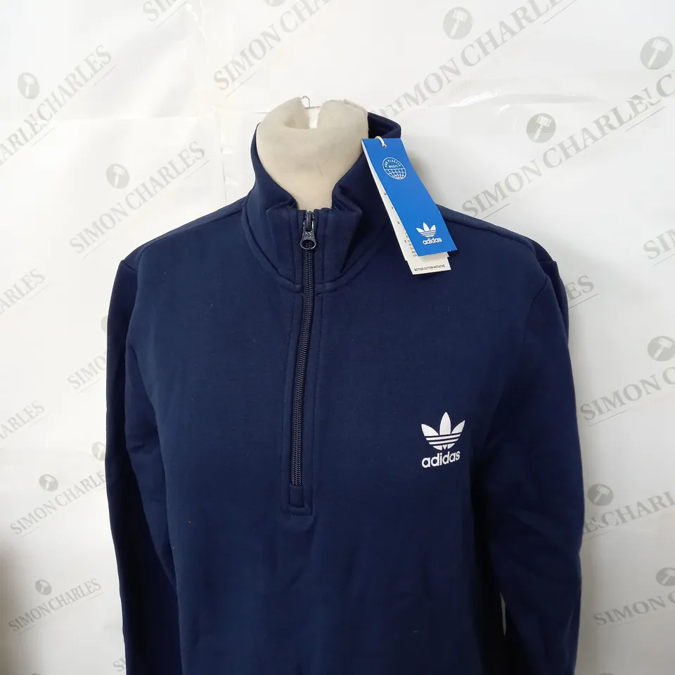 ADIDAS ORIGINAL 1/4 ZIPPED TOP SIZE 14-15 YEARS