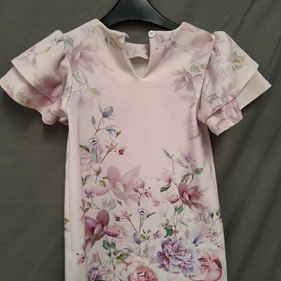 NEXT GIRLS PINK FLORAL DRESS AGE 5 YEARS