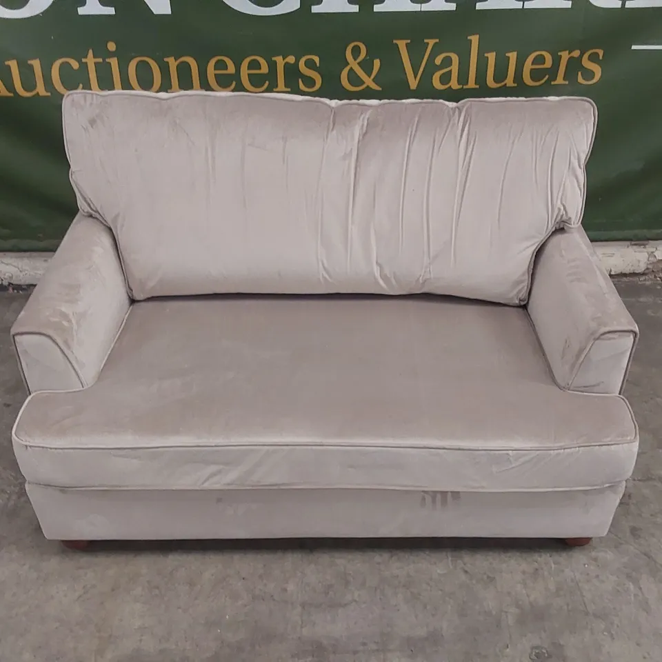 QUALITY DESIGNER 2 SEATER VELVET SOFA BED