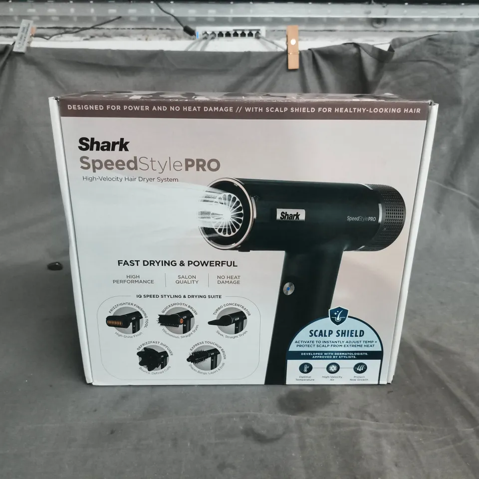 SHARK SPEEDSTYLEPRO HIGH-VELOCITY HAIR DRYER SYSTEM – BOXED