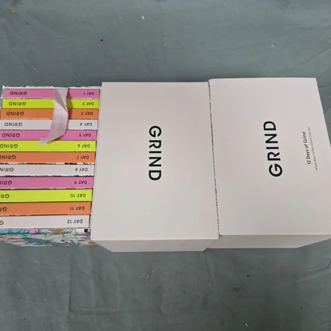 LOT OF 2 GRIND 12 DAYS OF CHRISTMAS ADVENT SETS