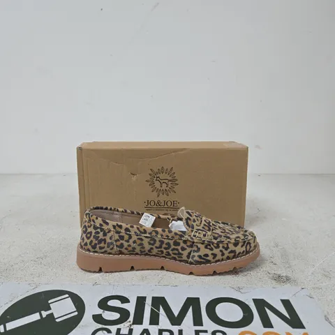 JO&JOE LEOPARD PRINT LOAFERS UK 6 WOMEN'S SHOES