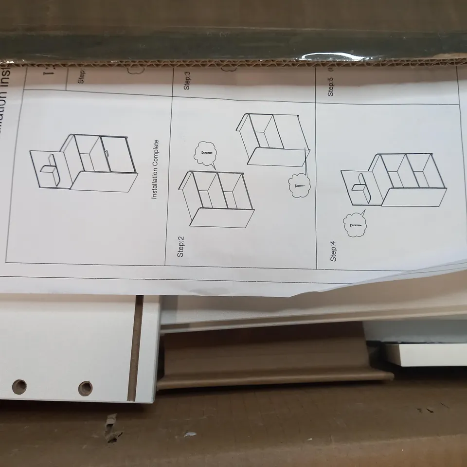 DESIGNER STYLE STORAGE DRAWER IN WHITE