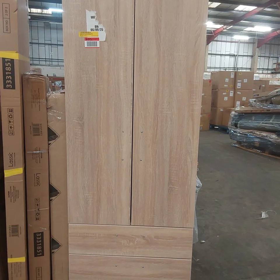 INGRAM 2 DOOR WARDROBE UNBOXED 