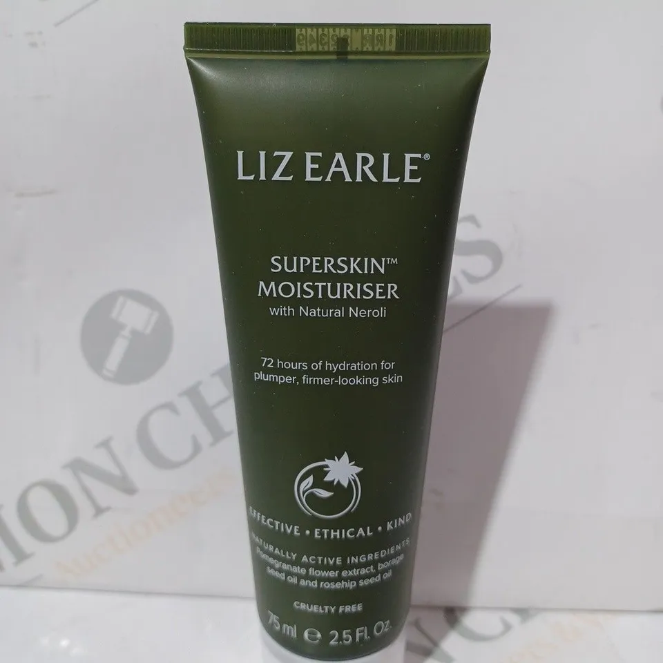 BOXED LIZ EARLE SUPERSKIN MOISTURISER WITH NATURAL NEROLI (75ML)