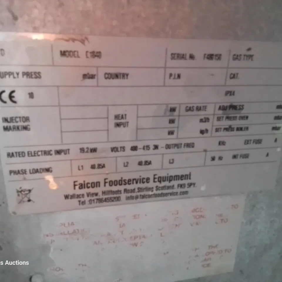 FALCON ELECTRIC TWIN TANK DEEP FAT FRYER Model E1848