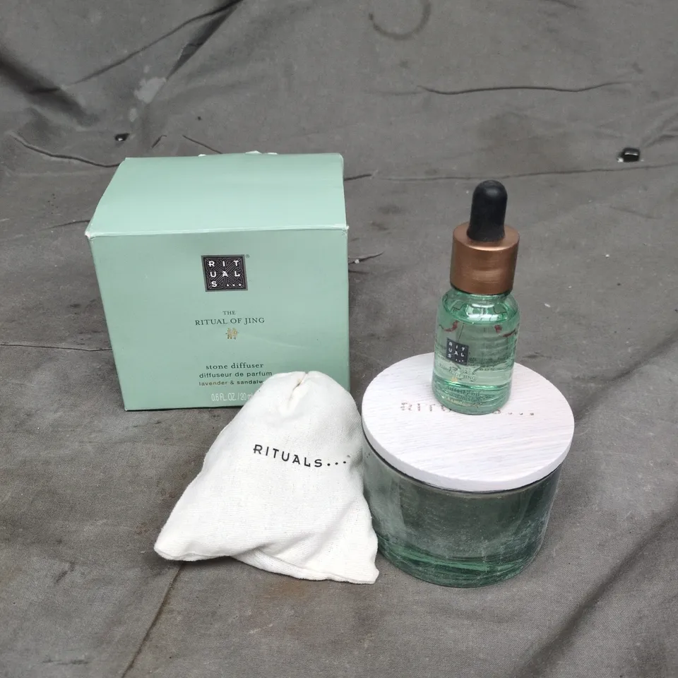 RITUALS THE RITUAL OF JING STONE DIFFUSER – LAVENDER & SANDALWOOD (BOXED)