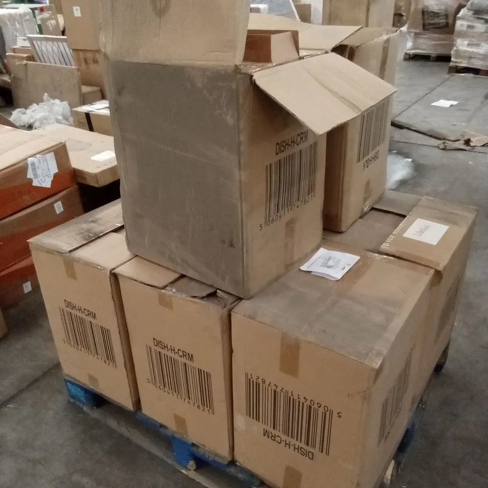 PALLET TO CONTAIN A LARGE ASSORTMENT OF 2-TIER DISH RACKS WITH TRAY