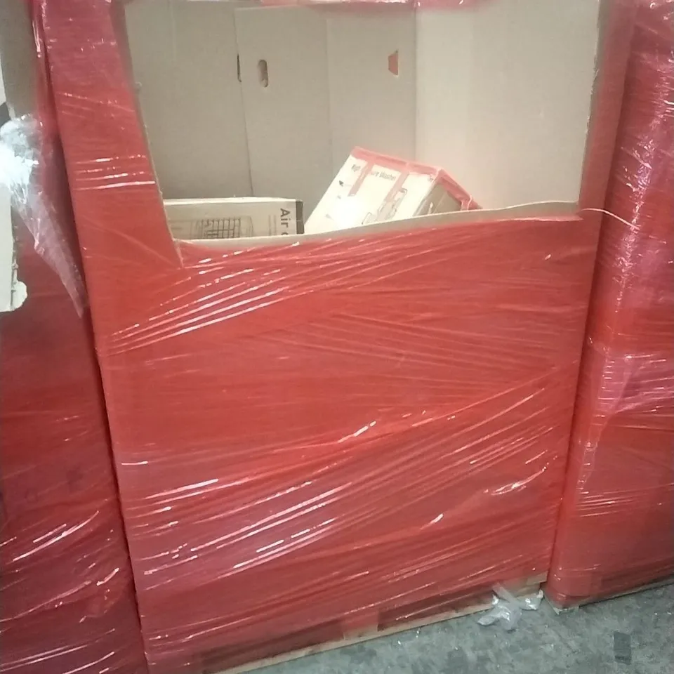 PALLET OF ASSORTED HOUSEHOLD GOODS AND PRODUCTS TO INCLUDE; WHEELCHAIR, HIGH PRESSURE WASHER, AIR COOLER ETC