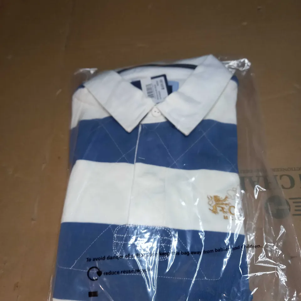 VINTAGE RUGBY STRIPE SHIRT SIZE L