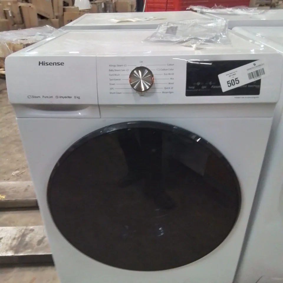 HISENSE 3 SERIES WFQA8014EVJM 8 KG 1400 RPM WASHING MACHINE - WHITE