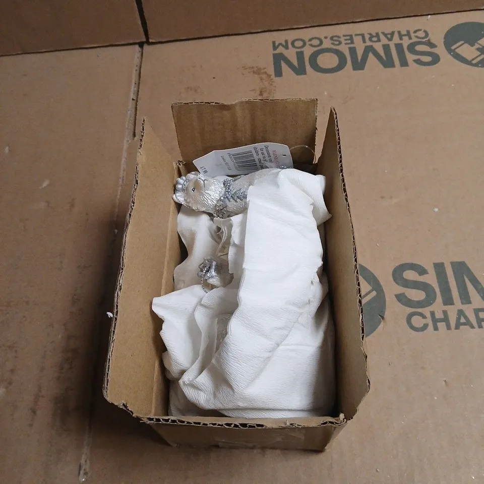 BOX OF 6 X GISELA GRAHAM WINTER ANIMAL HANGING DECORATION