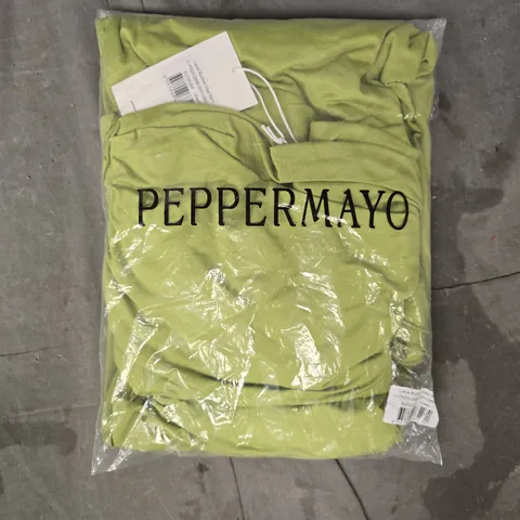 PEPPERMAYO LIANA RUCHED MAXI SKIRT IN GREEN SIZE AU12/US8