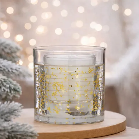 HOME STORIES LIGHT UP CANDLE WITH 2 REFILLS