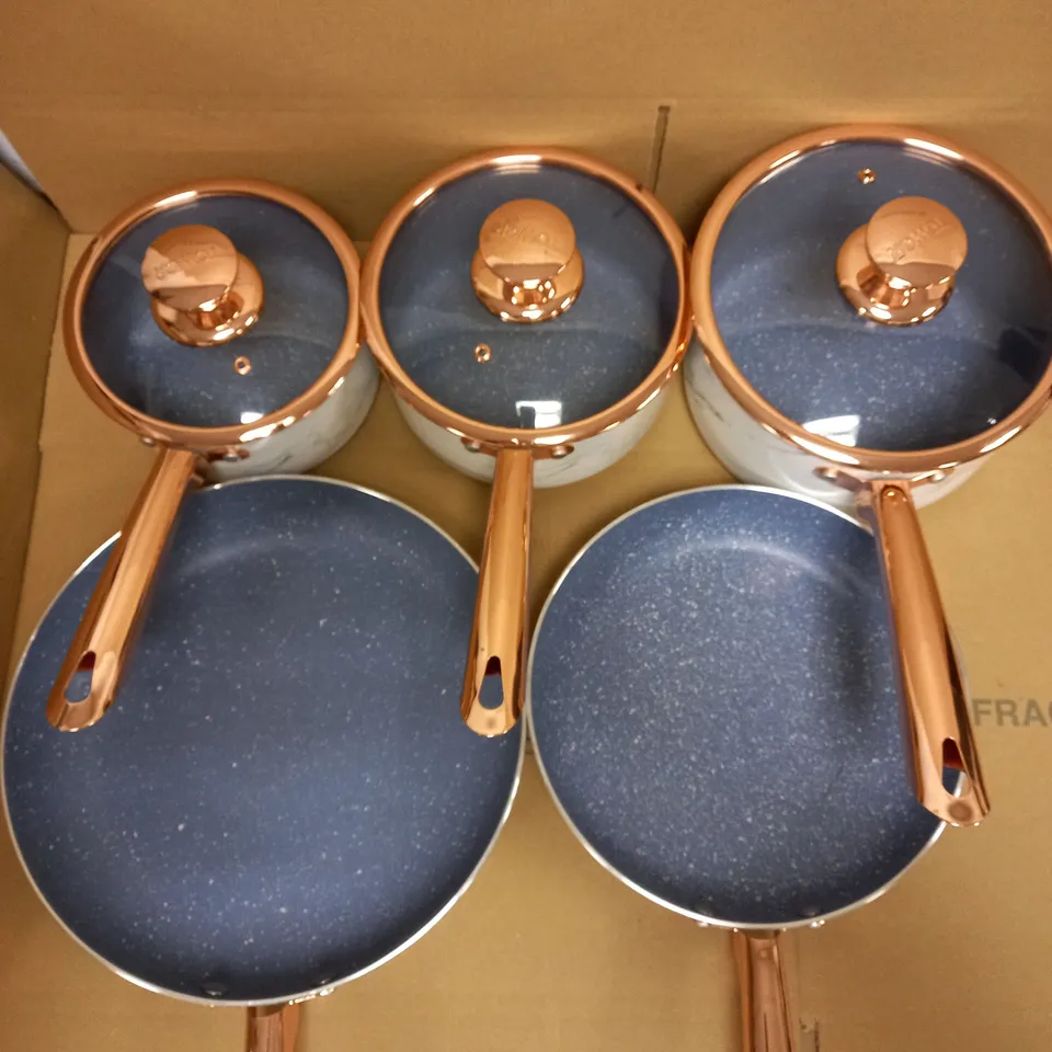 TOWER LINEAR INDUCTION FRYING PAN AND SAUCEPAN SET