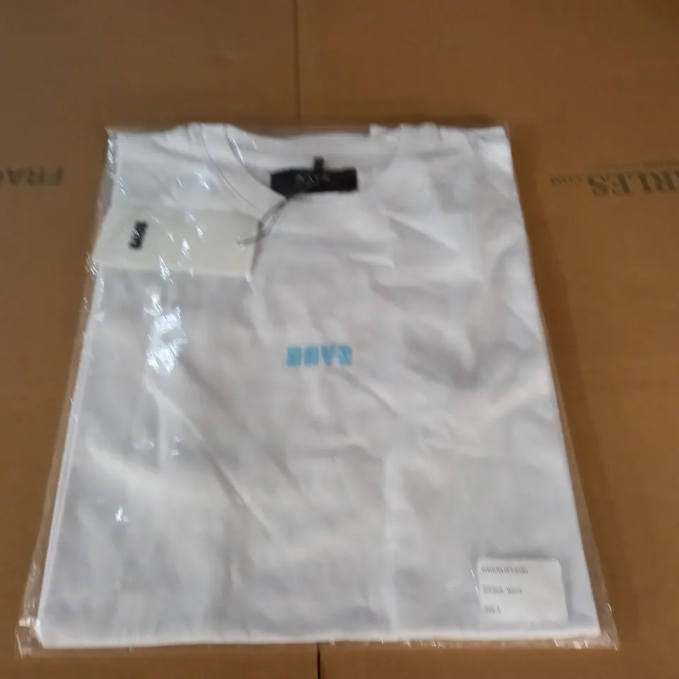 BAGGED NAYR WHITE T-SHIRT - S
