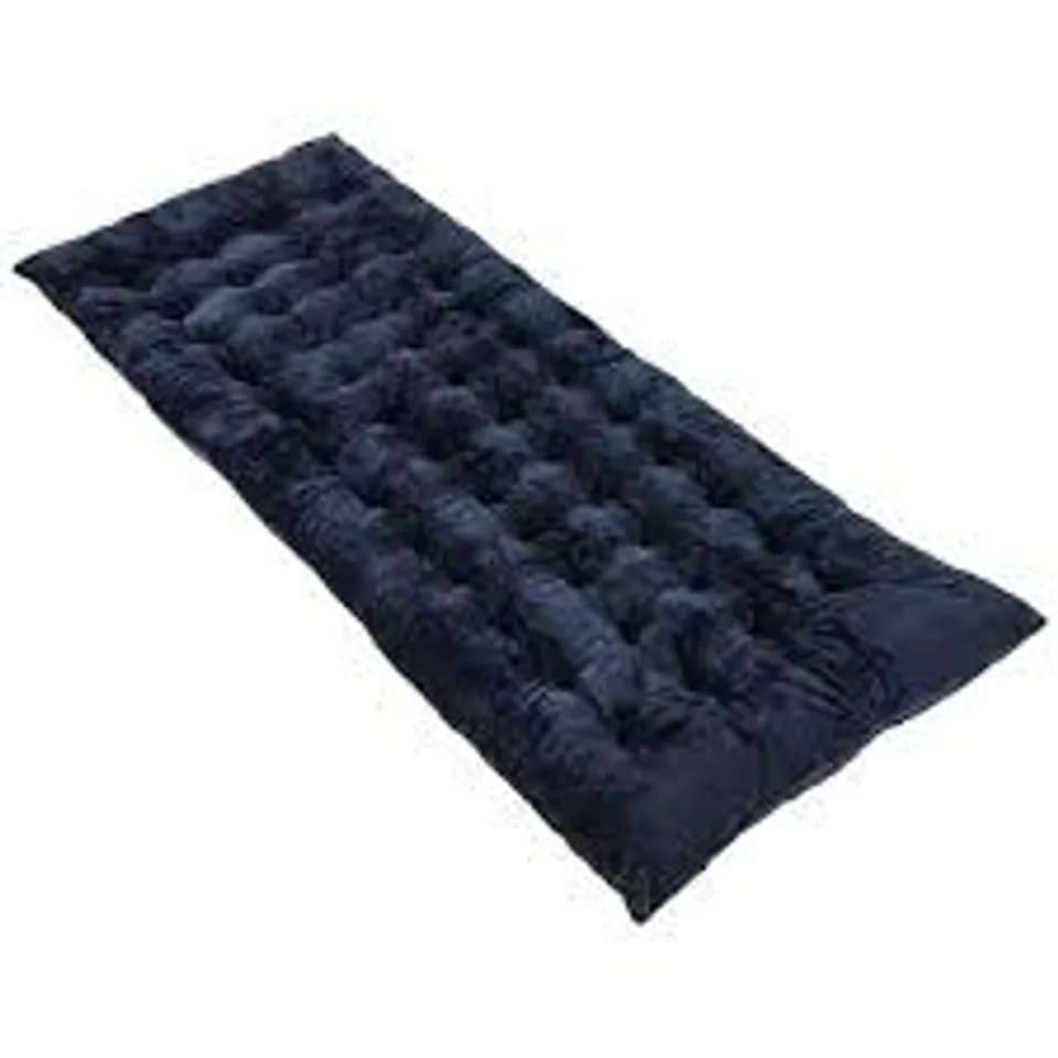 BOXED OUTDOOR CAMPING COT PADS CRYSTAL VELVET SLEEPING PADS MATTRESS - BLUE