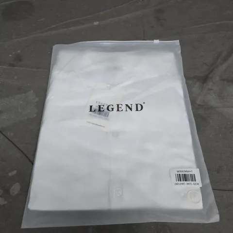 LEGEND LINEN SHIRT - WHITE - SIZE M