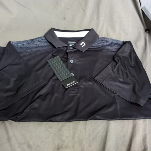 DRUIDS HEXA PERFORMANCE POLO SHIRT - BLACK - XL (MEN'S)