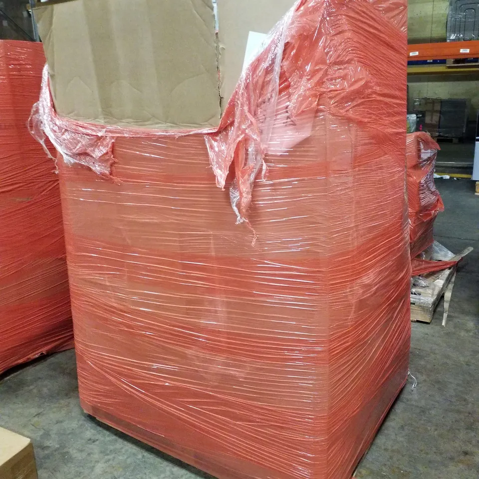 PALLET CONTAINING ASSORTED PRODUCTS TO INCLUDE CORDLESS VACUUM, RETRACTABLE SAFTEY GATE, FOLDING CHAIRS, STANDING TOWER