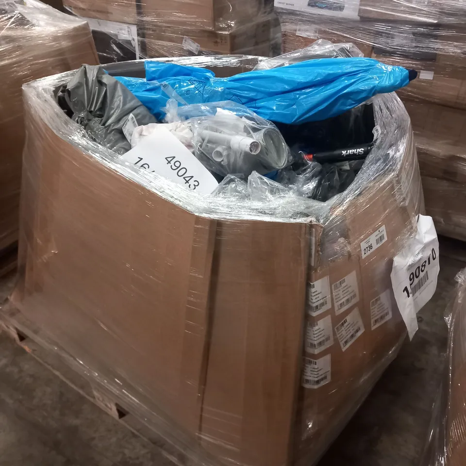 PALLET OF APPROXIMATELY 22 UNPROCESSED RAW RETURN HOUSEHOLD AND ELECTRICAL GOODS TO INCLUDE;
