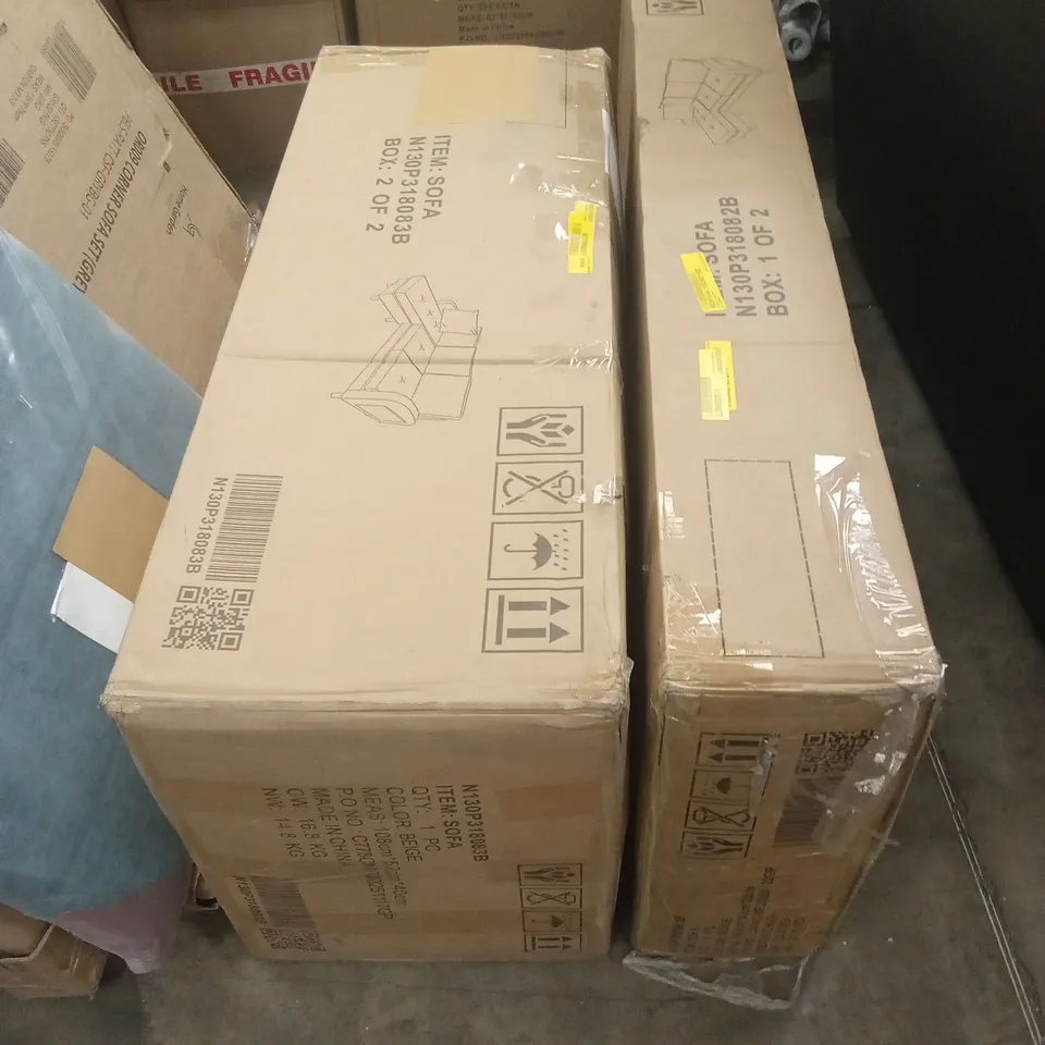 BOXED SOFA (2 BOXES)