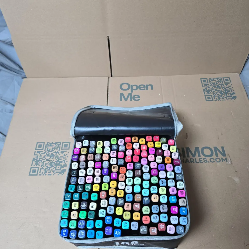 TOMBOW TWIN MARKER SET – 168 COLOURS WITH CARRY CASE