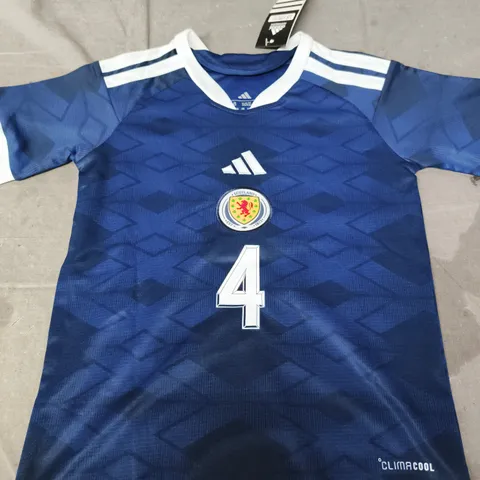 ADIDAS SCOTLAND HOME JERSEY - GEORGE 4 - SIZE 18 - KIDS