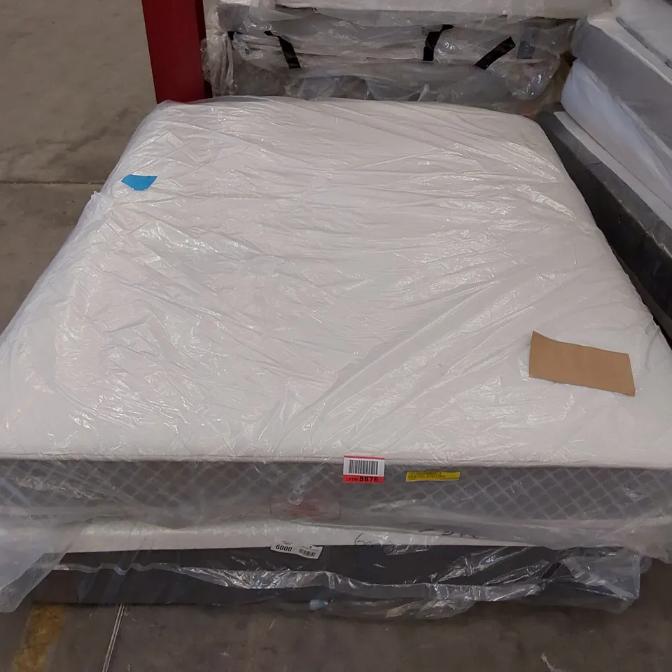 QUALITY BAGGED WHITE NOISE 5' KING SIZE MEMORY SPRING MATTRESS 