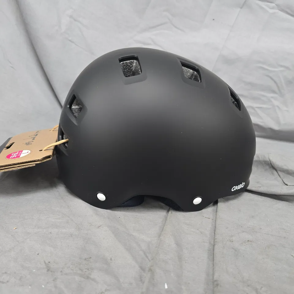 OXELO CYCLING HELMET – BLACK, SIZE L (59–62 CM), DECATHLON
