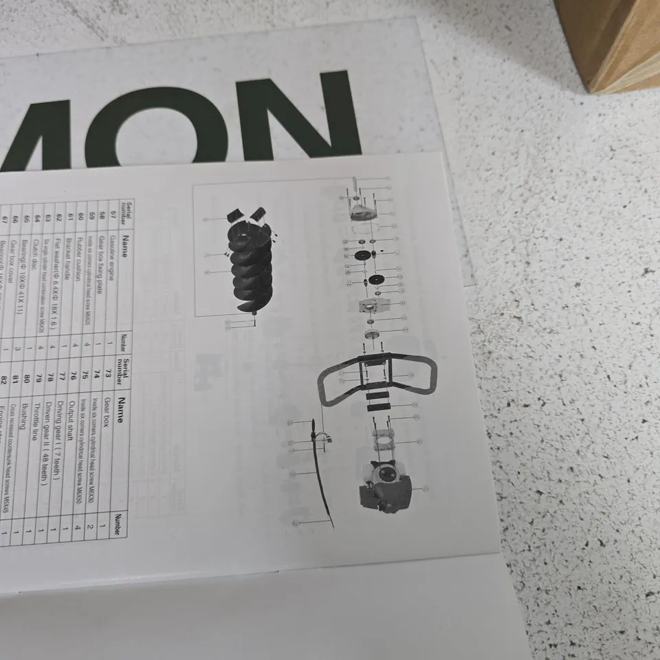GASOLINE DRILLER AUGER DRILL – BOXED