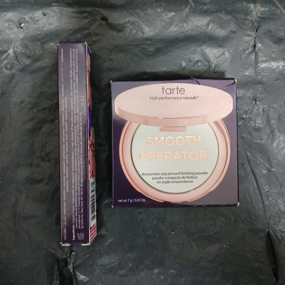 3 X TARTE SMOOTH OPERATOR FINISHING POWDER & CONCEALER SETS
