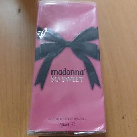 BOXED AND SEALED MADONNA SO SWEET EAU DE TOILETTE FOR HER 50ML