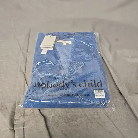 NOBODY'S CHILD ASTRA MIDI DRESS IN BLUE SIZE 12
