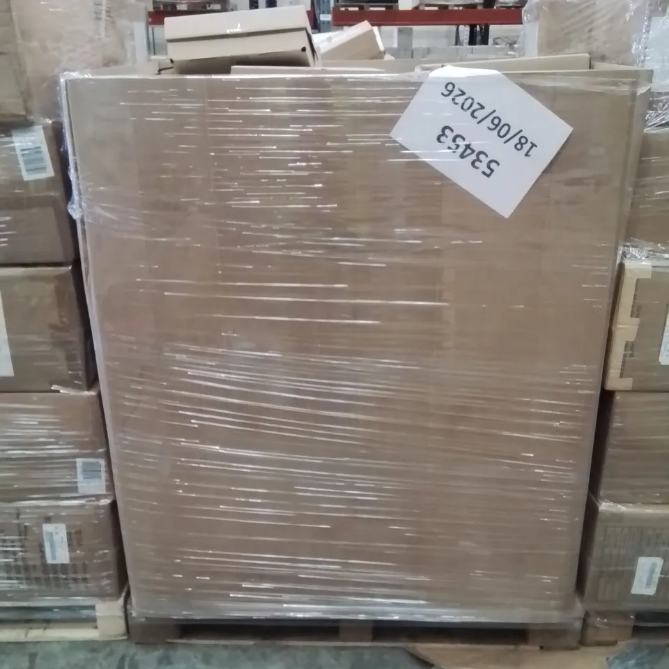 PALLET CONTAINING APPROXIMATELY 88X ASSORTED BRAND NEW DESIGNER SHOES INCLUDING: SIMPLE BE SILVER STUDDED WHITE SANDALS, JD WILLIAMS BABY BLUE DOLLY SHOES, SIMPLY BE GLOSS BLACK SUDDED DOLLY SHOES