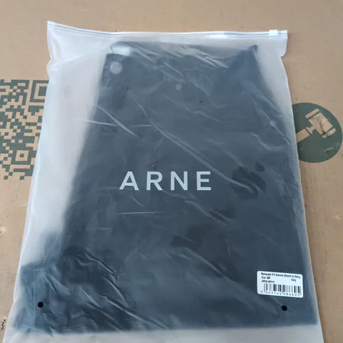BAGGED ARNE RELAXED FIT DENIM SHORTS IN NAVY - 34R
