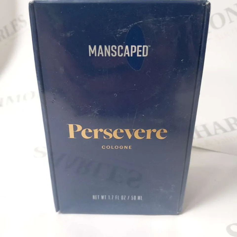 BOXED AND SEALED MANSCAPED PERSEVERE COLOGNE 50ML