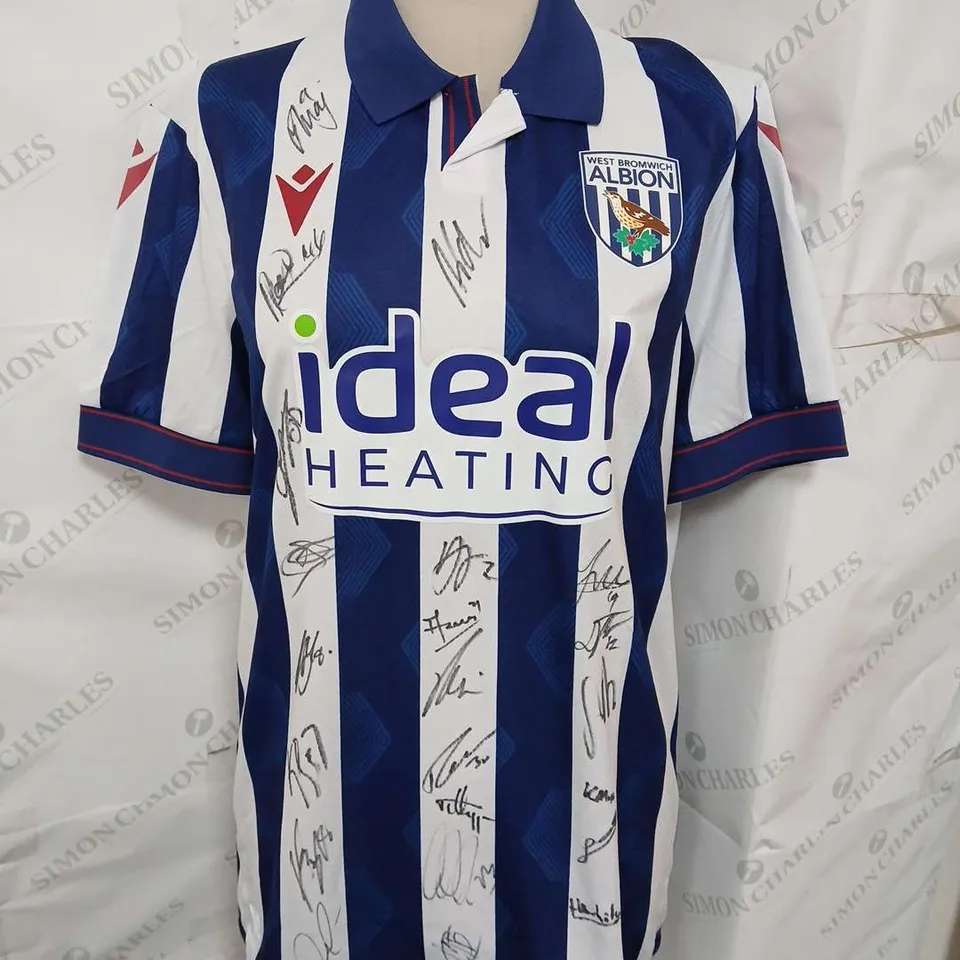 SIGNED MACRON WEST BROM HOME 24/25 JERSEY - LARGE