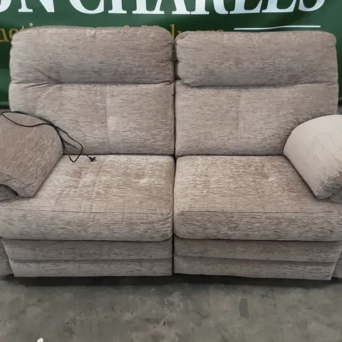 QUALITY BRITISH MANUFACTURED DESIGNER G PLAN STANTON 2 SEATER ELECTRIC RECLINING DOUBLE C224 DESTINY STORM 
