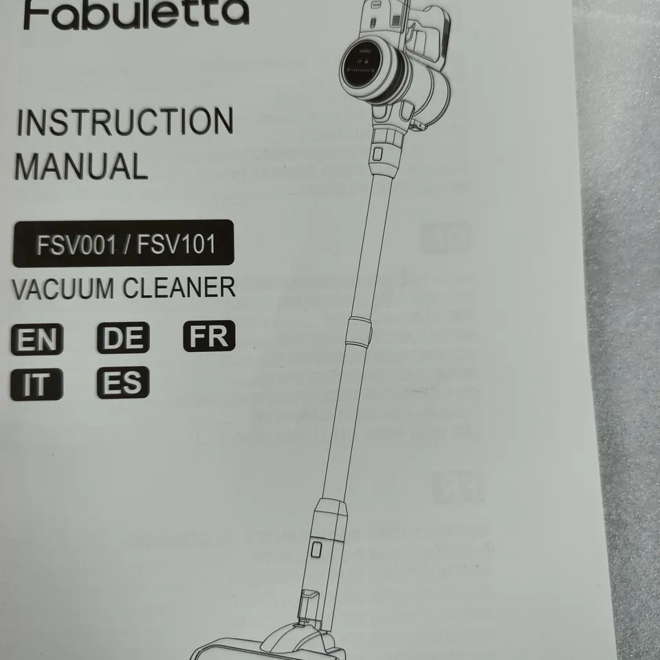 FABULETTA CORDLESS STICK VACUUM CLEANER