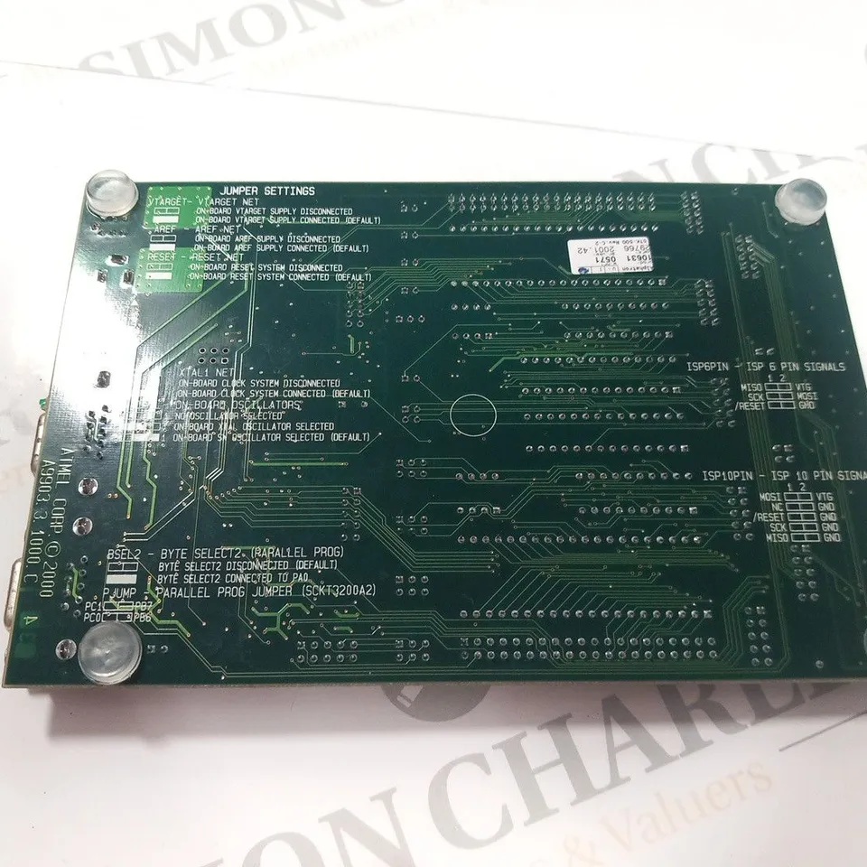 ATMEL AVR JUMPER SETTINGS CIRCUIT BOARD