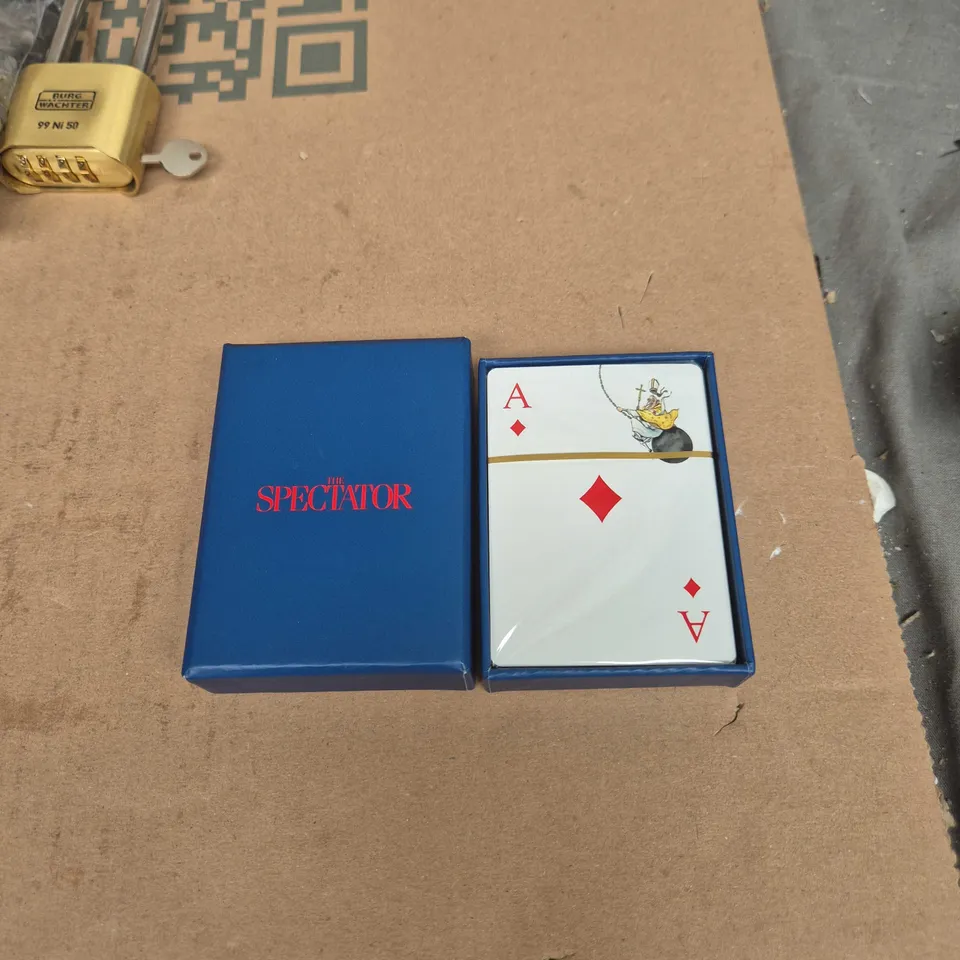 THE SPECTATOR PLAYING CARDS IN BLUE BOX 