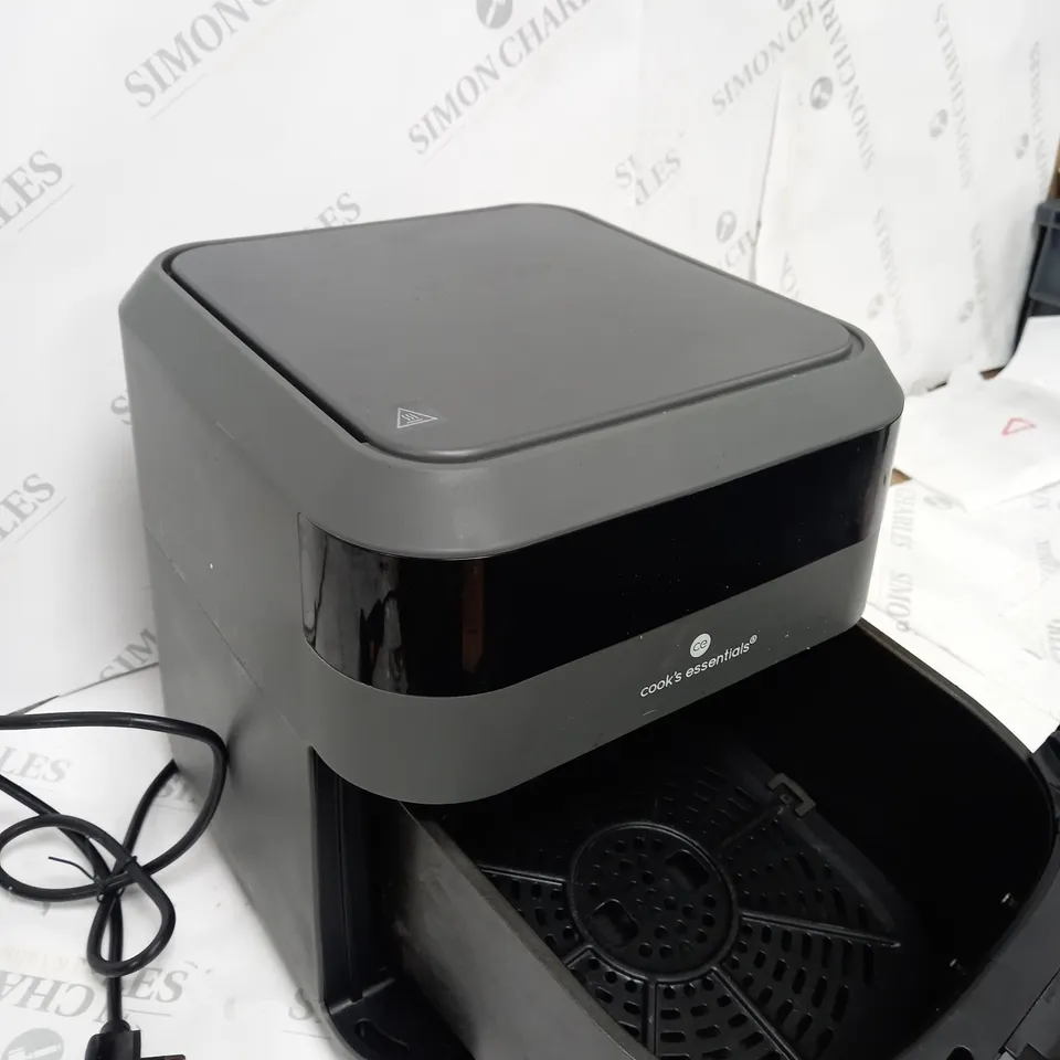 COOK'S ESSENTIALS 5.8L AIR FRYER IN SLATE GREY
