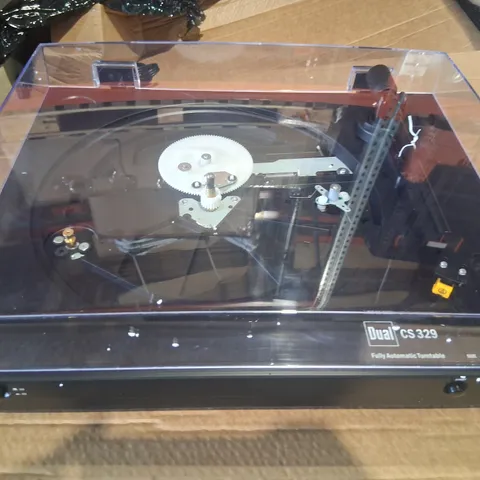 DUAL CS329 BLACK TURNTABLE WITH BUILT IN PHONO PRE-AMP