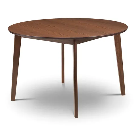 BOXED JULIAN BOWEN FARRINGDON CIRCULAR TABLE - WALNUT (1 BOX)