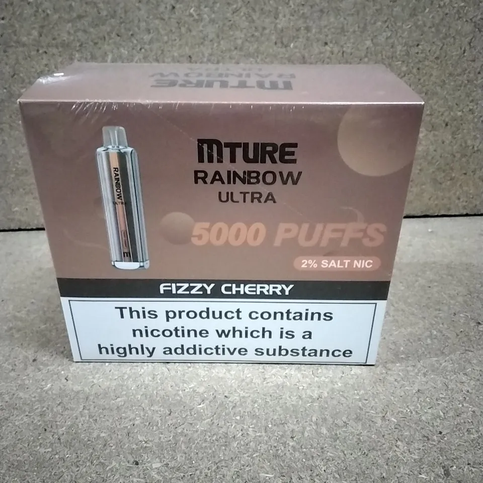 BOXED & SEALED MTURE RAINBOW ULTRA 5000 PUFF DISPOSABLE E-CIGERETTE 